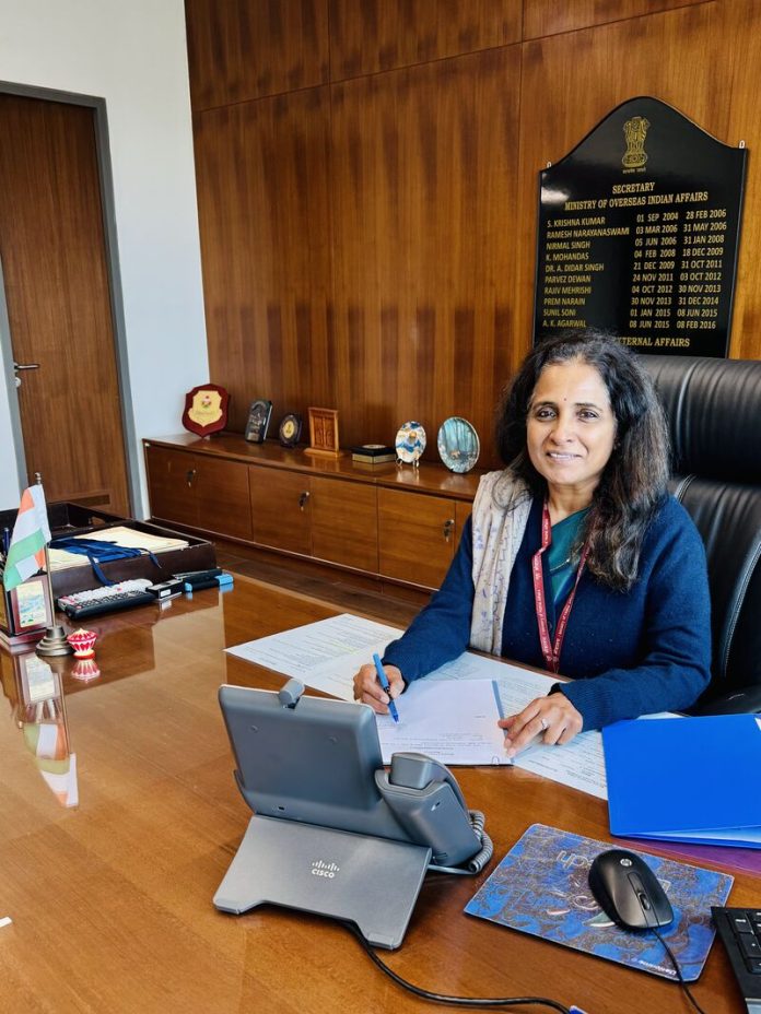 Sripriya Ranganathan assumes charge as Secretary CPV and OIA at the Ministry of External Affairs
