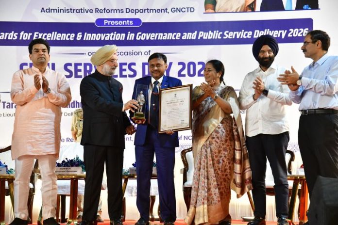 Amit Kumar Jain DMRC CM Award 2026 urban mobility innovation