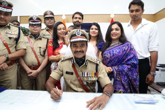 C V Anand takes charge as DGP Telangana
