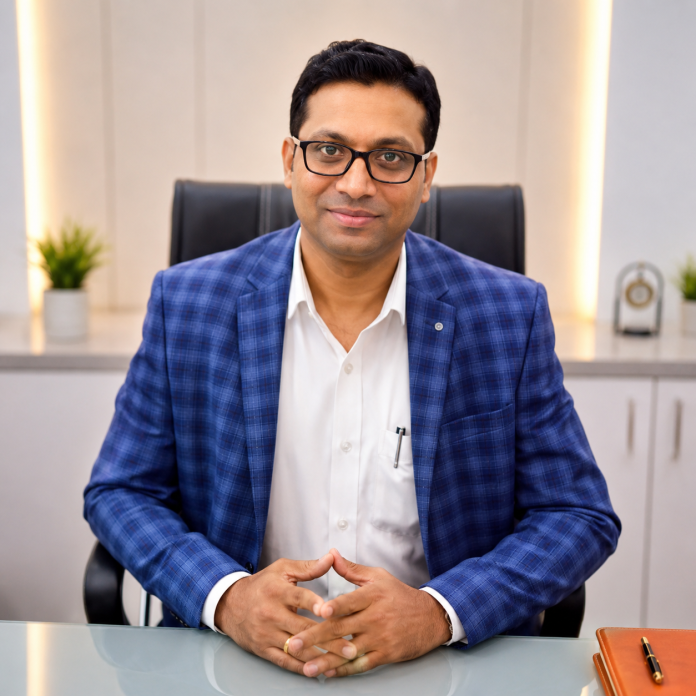 Amith C Shetty taking charge as Regional Head at Bank of Baroda for the Kalaburagi region overseeing retail banking, MSME growth, and agriculture finance operations across Kalyana Karnataka.